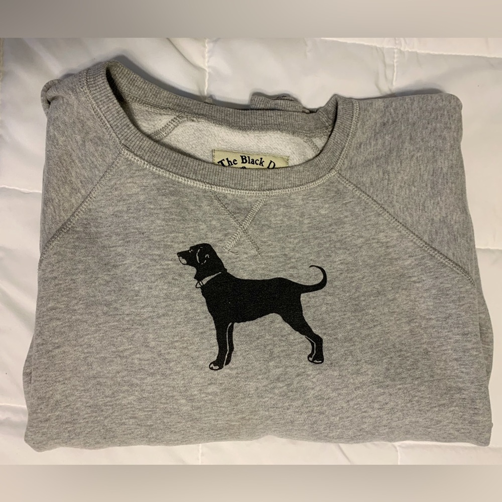 Black Dog Gray Crewneck Sweatshirt
